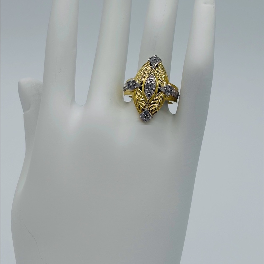 Diamond Marquise Mossionite 0.33 CTW Statement Ring •NWT